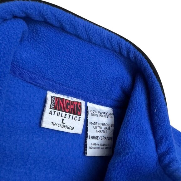 VINTAGE 90s New England Patriots NFL Fleece Football Retro Vest Mens Large - Picture 4 of 5